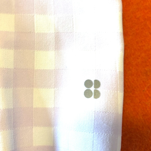 Sweaty Betty pink and white gingham seamless biker shorts and top coord set NWT - Picture 4 of 15